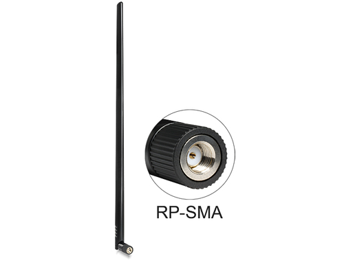 WL-Antenne Delock RP-SMA 9dBi Kippgelenk black  