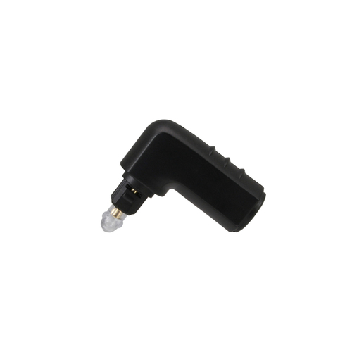 InLine - OPTO Audio Adapter - 1 x TOSLINK (M) - 1 x TOSLINK (W) - 90 ° Angled - Black (89900B) adapteris