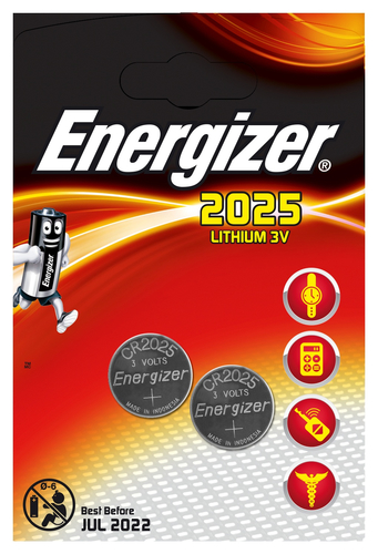 Special Battery, ENERGIZER, CR2025, 3V, 2pcs