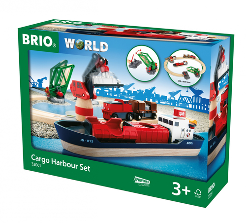 Brio Cargo Harbour Set (33061) Rotaļu auto un modeļi