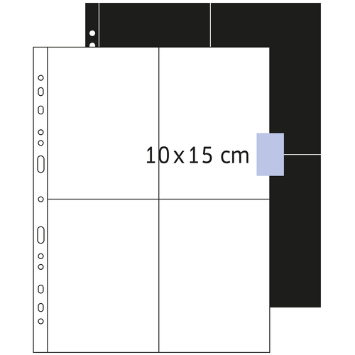 HERMA Fotosichthullen 100 x 150 mm hoch white 250 Hullen biroja tehnikas aksesuāri