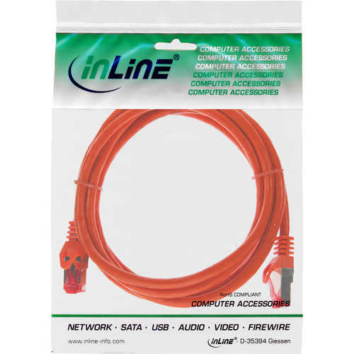 InLine 2m Cat.6 Patchkabel 1000 Mbit RJ45 - orange tīkla kabelis