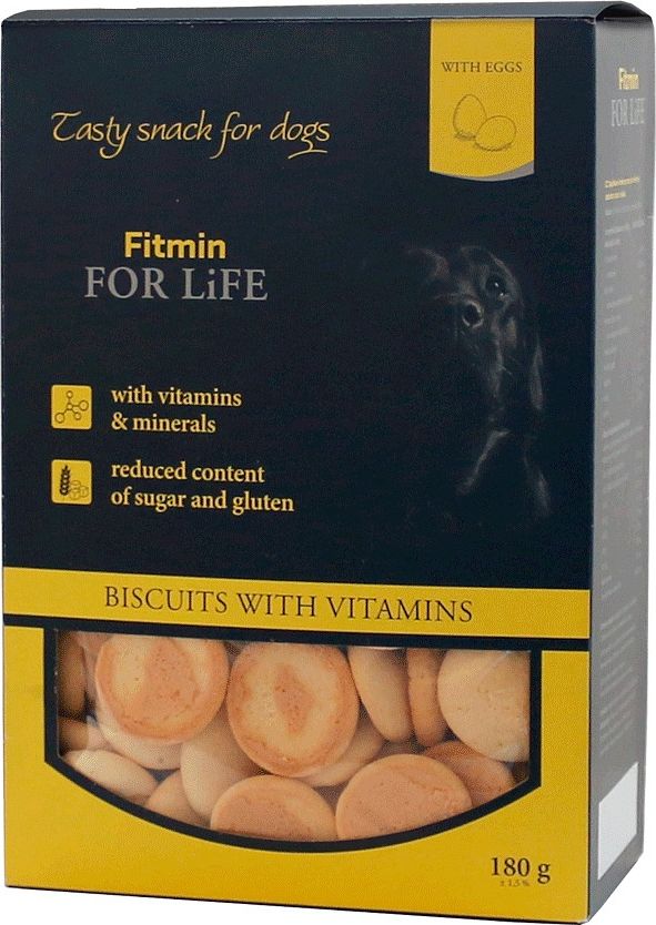 Fitmin  FOR LIFE DOG Biscuits 180g VAT012902 (8595237016785)