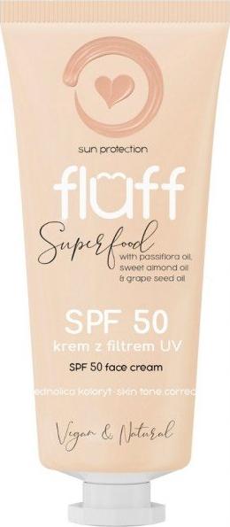 Fluff FLUFF_Super Food Face Cream SPF50 krem wyrownujacy koloryt skory 50ml 5902539700121 (5902539700121)