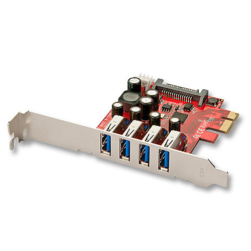 USB 3.0 Karte 4  Port, PCIe  4 x Typ A USB 3.0/2.0/1.1 karte