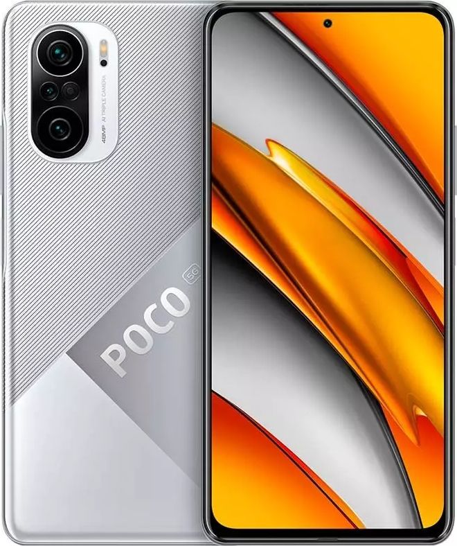 Smartfon Xiaomi POCO F3 5G 6/128GB Dual SIM Srebrny  (2_432678) 2_432678 Mobilais Telefons