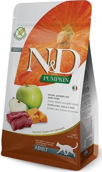 Farmina Pet Foods FARMINA KOT N&D 1,5kg PUMPKIN VENISON APPLE VAT013152 (8010276035417) kaķu barība