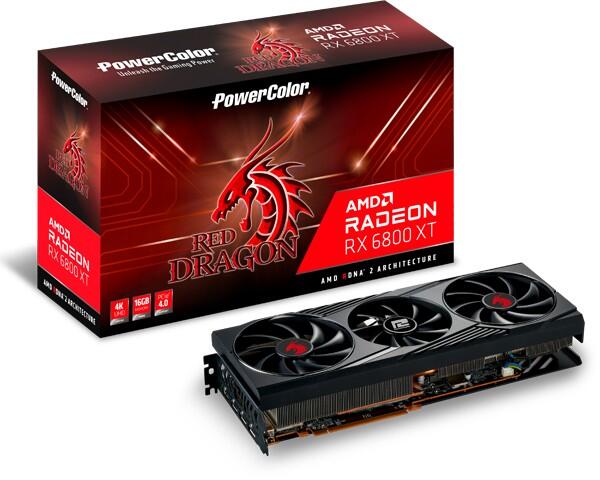 PowerColor Radeon RX 6800 XT Red Dragon OC 16GB GDDR6 video karte