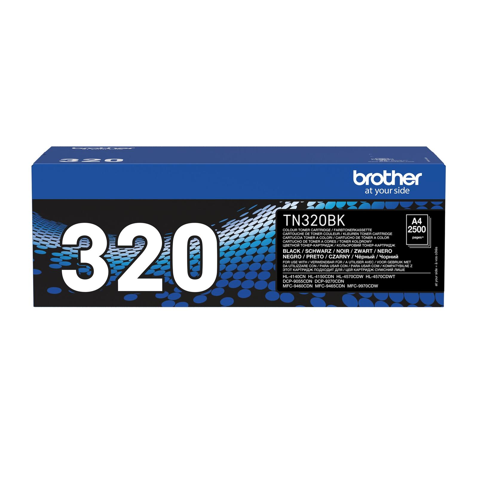 Toner Brother TN320BK black | 2500 pgs | HL 4150CDN/4570CDW/DCP-9270CDN toneris