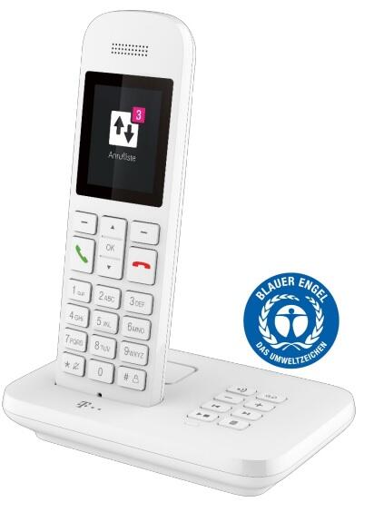 Telekom Sinus A12 Festnetz-Telefon mit Basis und AB Weiss (fur analogen Anschlus) IP telefonija
