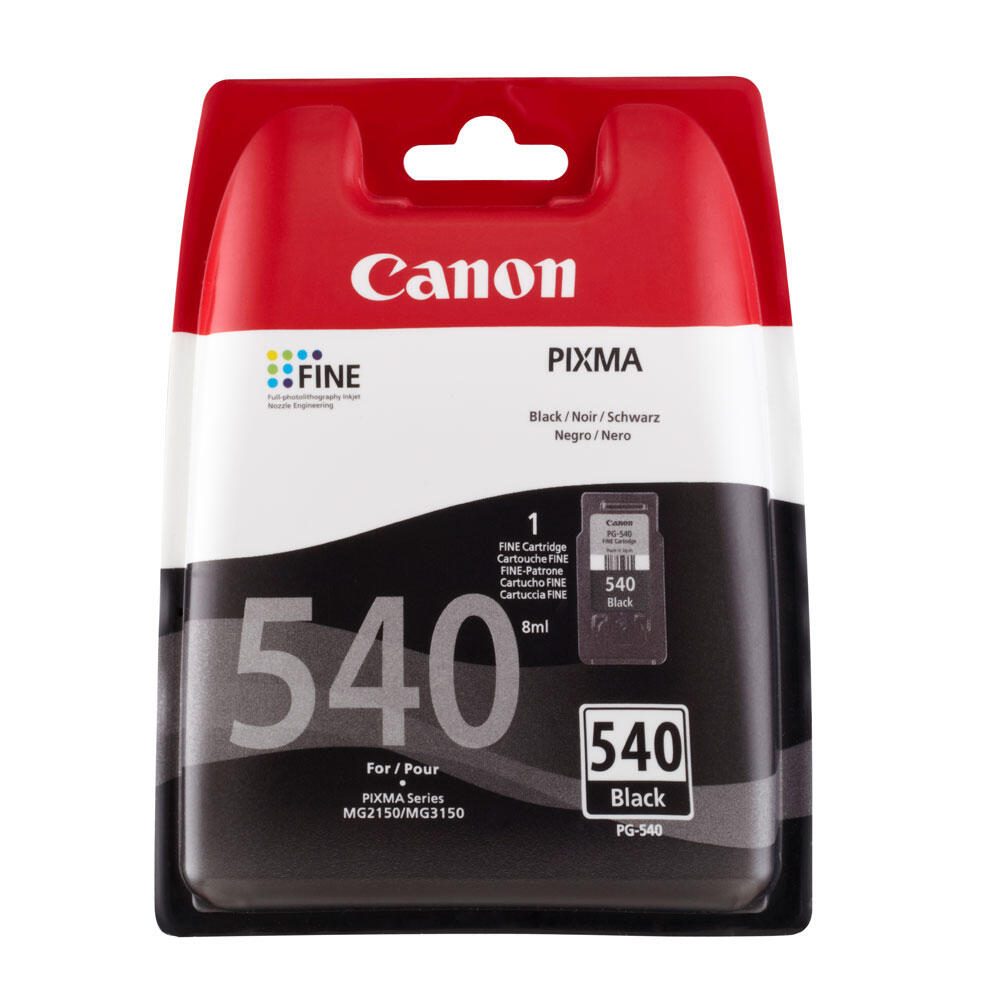 Canon PG-540 Ink Cartridge, Black kārtridžs