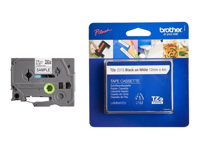Brother Tapes TZE231S 12mm wh/black