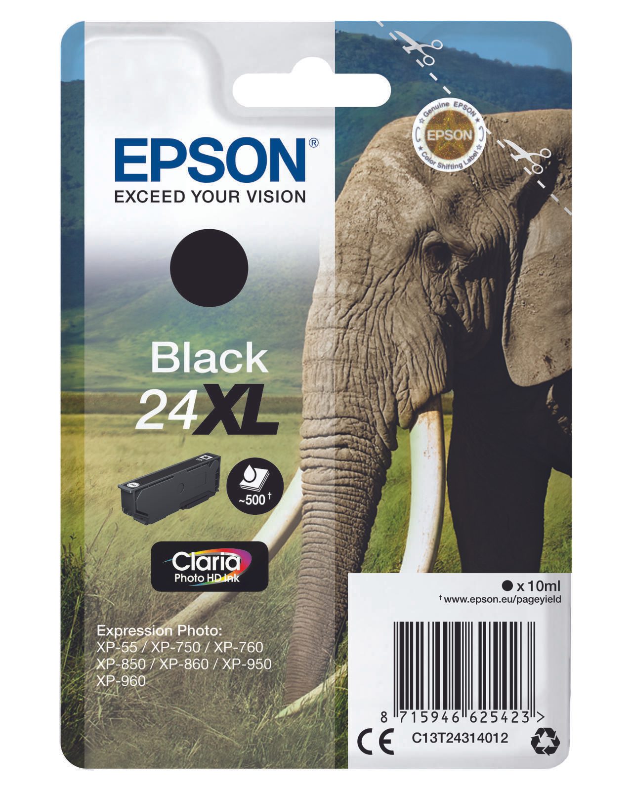 EPSON ink Singlepack Black 24XL kārtridžs