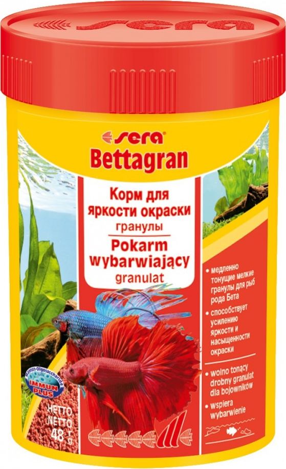 Sera Bettagran Nature 100 ml, granulat - pokarm wybarwiajacy SE-00105 (4001942001052) zivju barība