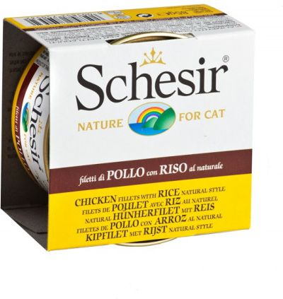 Schesir SCHESIR KOT 85g pusz. KURA+RYZ SOS 64083 (8005852750532) kaķu barība