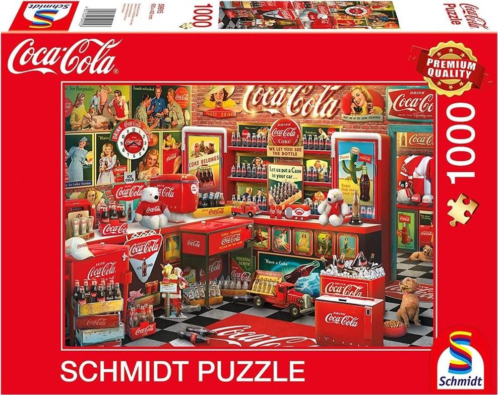Schmidt Spiele Puzzle PQ 1000 Coca-Cola Nostalgia G3 439642 (4001504599157) puzle, puzzle