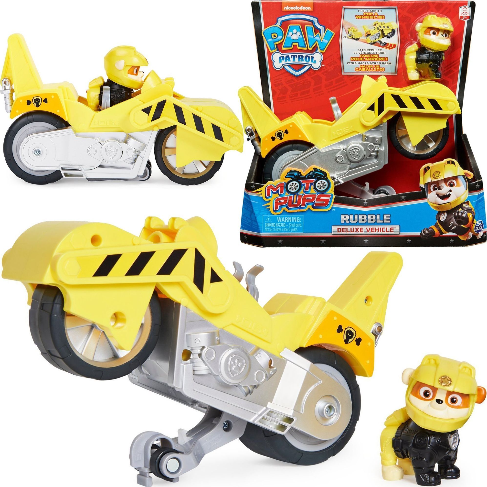 Vehicle with figure Paw Patrol Moto Rubble Rotaļu auto un modeļi