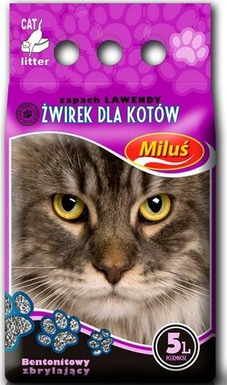 Zwirek dla kota Super Benek Milus Lawenda 5 l 009693 (5905397015246) piederumi kaķiem