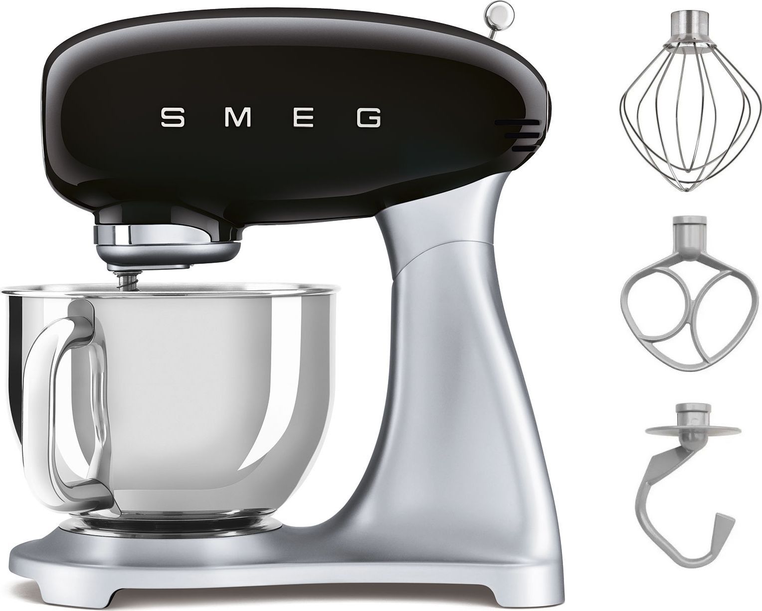 Smeg Stand Mixer Black SMF02BLEU Virtuves kombains