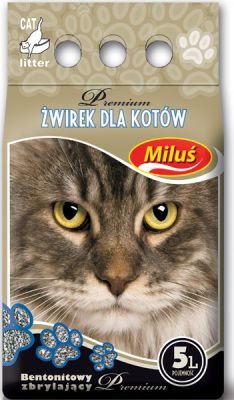 Zwirek dla kota Super Benek Milus Premium Naturalny 5 l 006842 (5905397013242) piederumi kaķiem