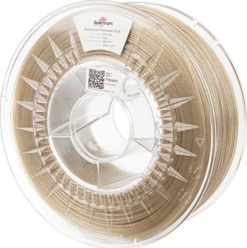 Spectrum Filament PLA Glitter 1,75mm Clear gold 1kg 80273 (5903175650818) 3D printēšanas materiāls