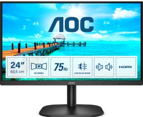 AOC B2 24B2XDAM LED display 60.5 cm (23.8") 1920 x 1080 pixels Full HD Black monitors