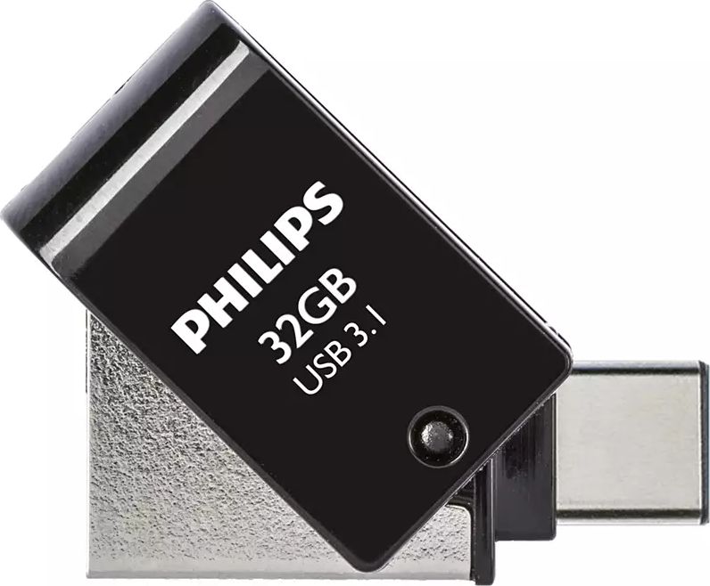 Philips 2 in 1 Black        32GB OTG USB C + USB 3.1 USB Flash atmiņa