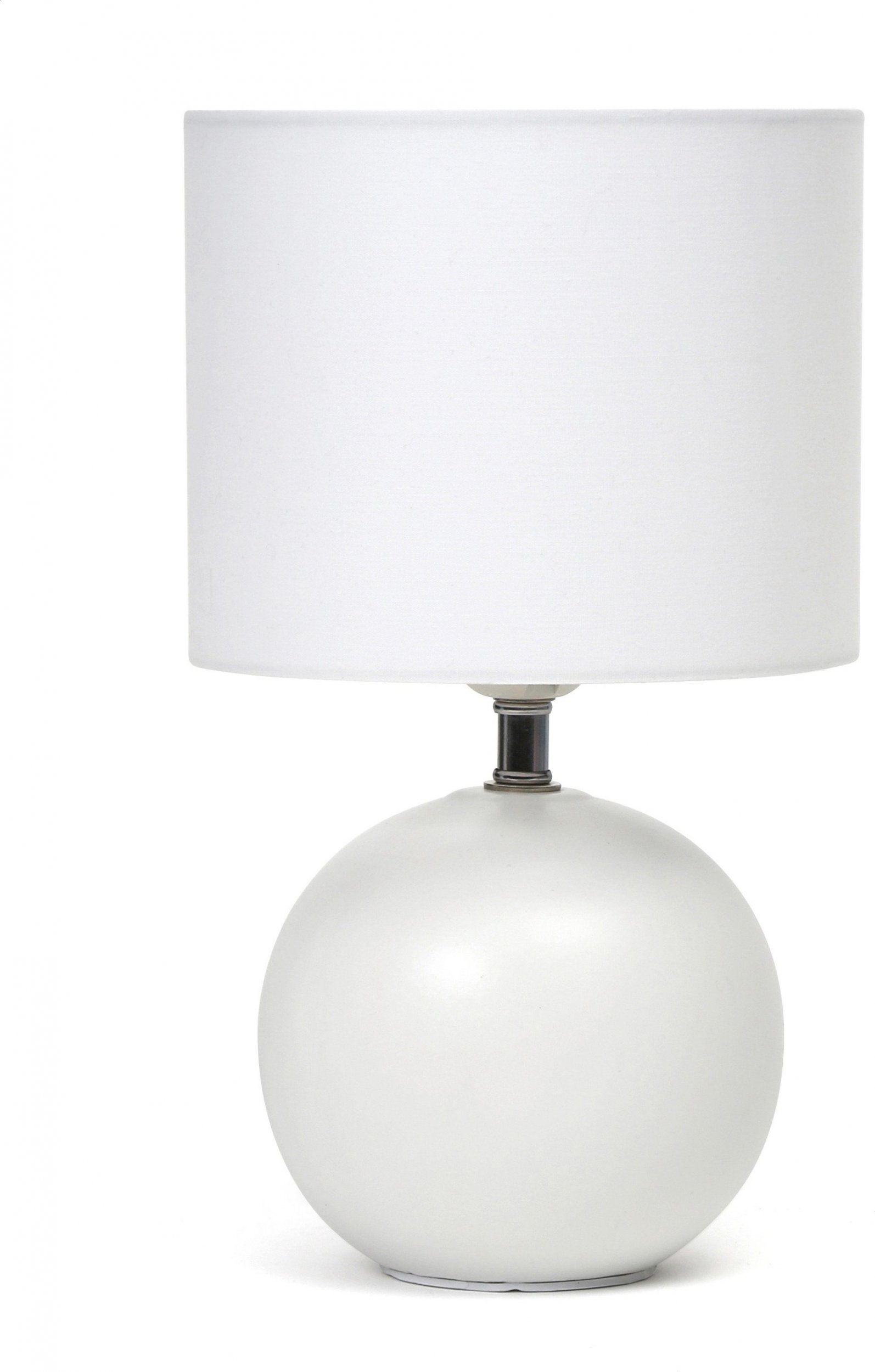 Lampa stolowa Platinet PLATINET TABLE LAMP LAMPA STOLOWA E27 25W CERAMIC ROUND BASE 1,5 M CABLE WHITE [45671] PTL20217W (5907595456715) apgaismes ķermenis
