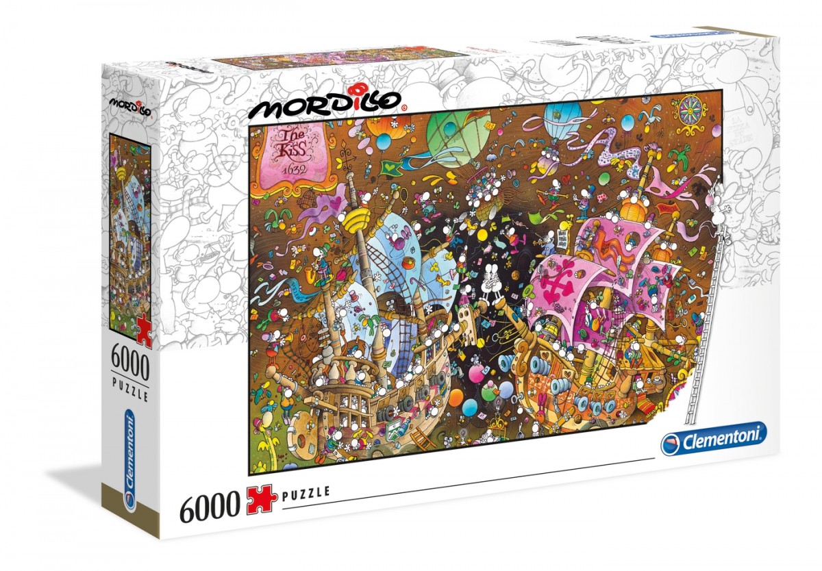 Puzzle 6000 elements Mordillo The Kiss puzle, puzzle