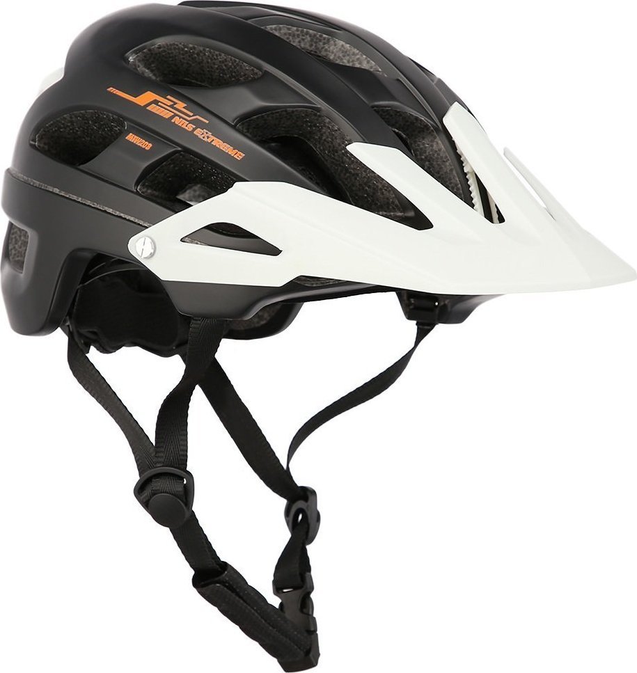 Nils Extreme Kask rowerowy na rolki/deskorolke Nils Extreme MTW208 czarno-bialy rozmiar L (55-61 cm) 16-70-105 (5907695500851)