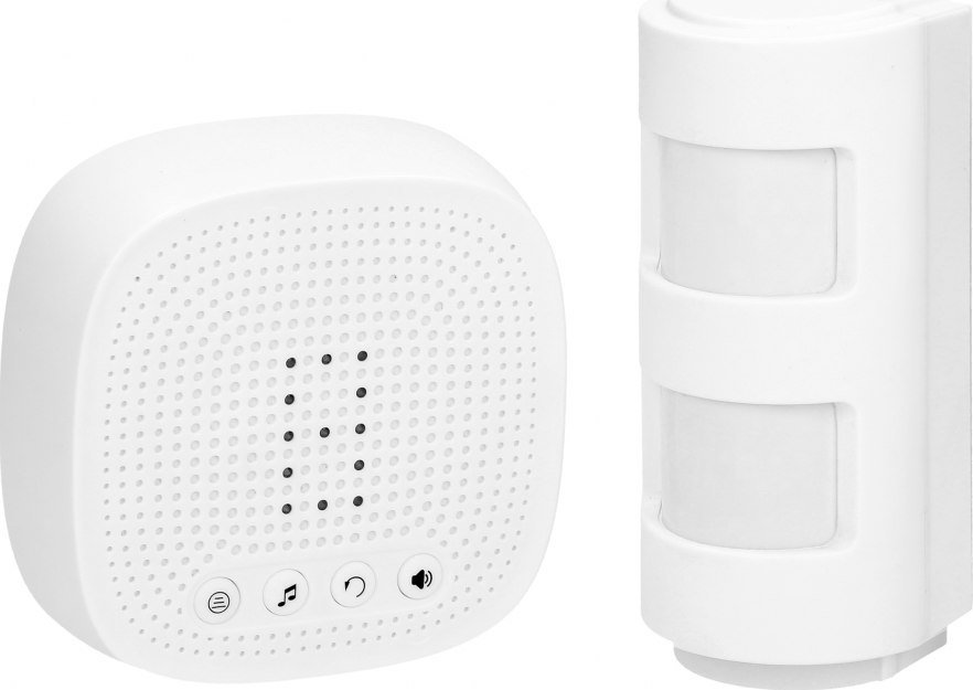 Orno Wireless motion sensor with sound and light signal, IP44, 300m, expandable to 16 sensors, up to 4 zones drošības sistēma