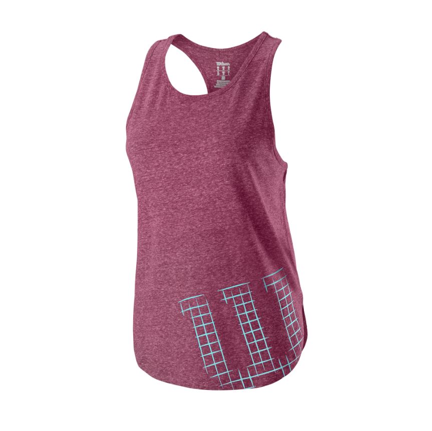 W STENCIL TECH TANK PLUM