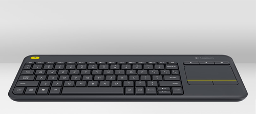 Logitech Wireless Touch Keyboard K400 Plus Black (Czech) klaviatūra