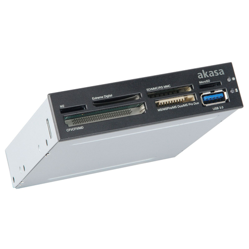 6-slot multicard reader  USB3.0 CF/SD AK-ICR-14 karšu lasītājs