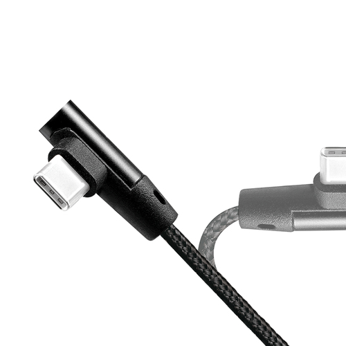 LOGILINK - USB 2.0 cable USB-A male to USB-C (90° angled) male, 0.3m USB kabelis