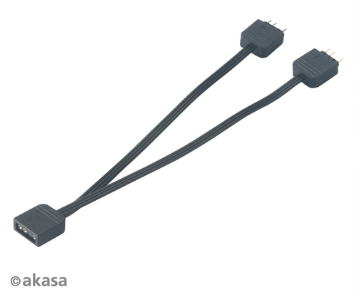 Akasa Addressable RGB LED Splitter Cable aksesuārs datorkorpusiem