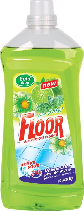 Floor Floor Active Soda - Uniwersalny plyn do mycia powierzchni z odtluszczaczem - Lime&Mint 029304 (5901474029304) Sadzīves ķīmija