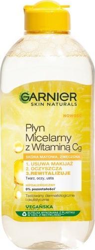 Garnier Skin Naturals plyn micelarny z witamina Cg do skory matowej i zmeczonej 400ml 3600542467643 (3600542467643) kosmētikas noņēmējs