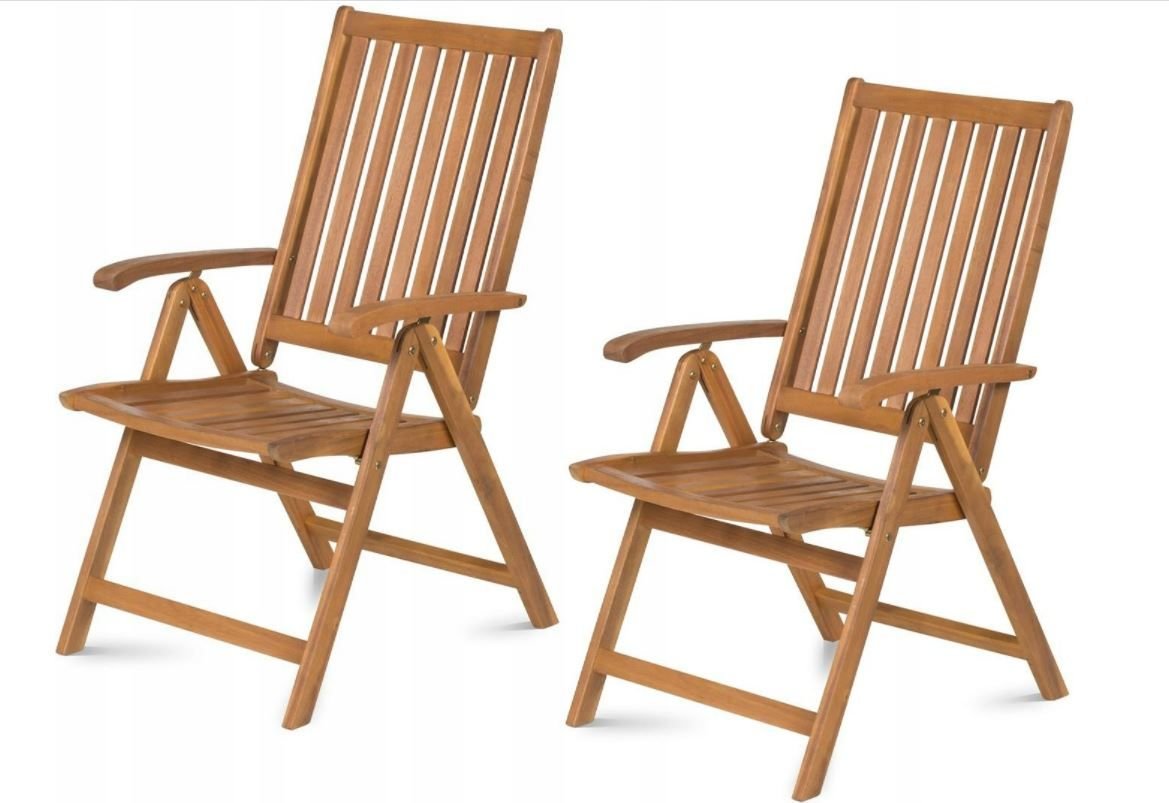 Fieldmann FDZN 4001-T Skladane krzesla, 2 sztuki 50002374 (8590669209026) Dārza mēbeles