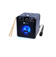 N-Gear Portable Bluetooth Cube Drum Speaker The Drum Block 420 50 W, Portable, Wireless connection, Black, Bluetooth 8719327187548 datoru skaļruņi