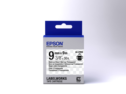 Epson LK-3TBN Etiketten erstellendes Band (C53S653004) papīrs
