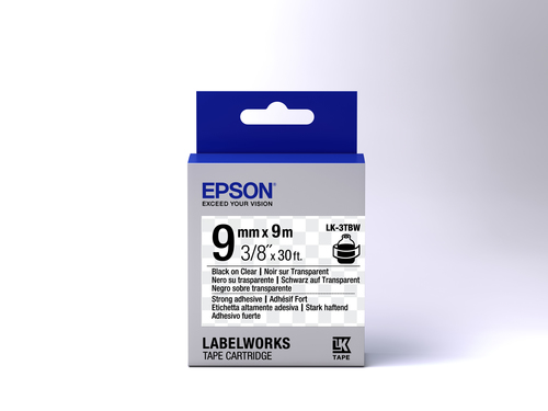 Epson LK-3TBW Transparent Selbstklebendes Druckeretikett (C53S653006) papīrs