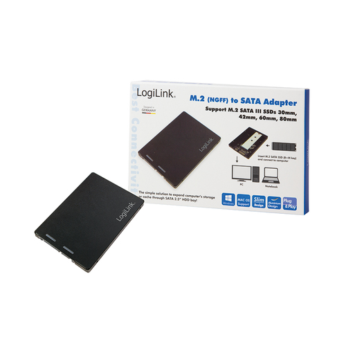 LOGILINK - M.2 SSD SSD to 2,5'' SATA Adapter piederumi cietajiem diskiem HDD