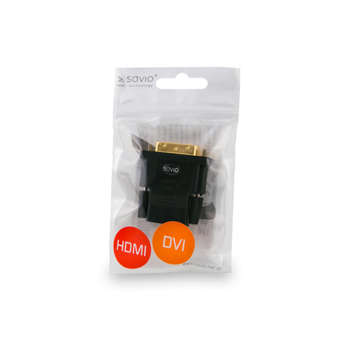 Adapter Video Savio CL-21 HDMI - DVI F-M adapteris