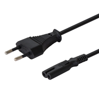 SAVIO Power cable 2pin (M) 3m CL-105 Black kabelis datoram