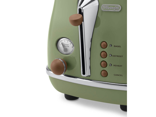 DeLonghi CTOV 2103.GR  Icona Vintage olive Tosteris