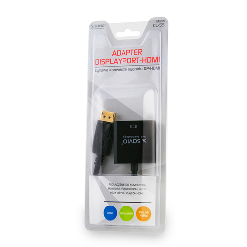 Adapter Video Savio CL-55 HDMI M-F adapteris