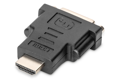 ASSMANN HDMI 1.3 Standard Adapter HDMI A M (plug)/DVI-I (24+5) F (jack) black adapteris