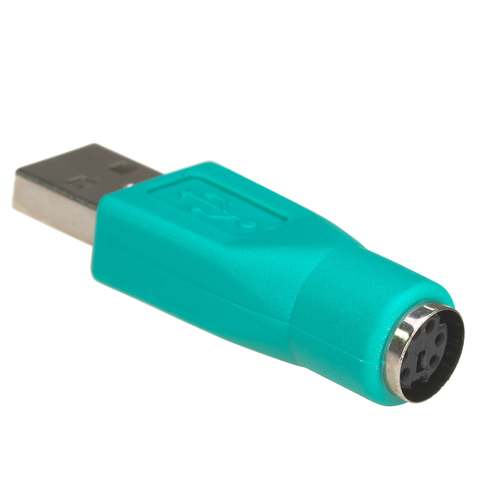 Akyga AK-AD-14 (USB M - PS/2 F; green color) adapteris