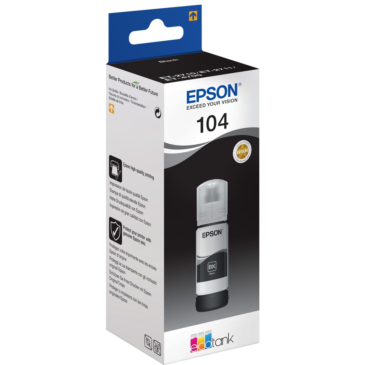 Epson EcoTank black T 104 65 ml               T 00P1 kārtridžs